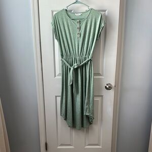 PatPat Green Asymmetrical High-Low Sundress